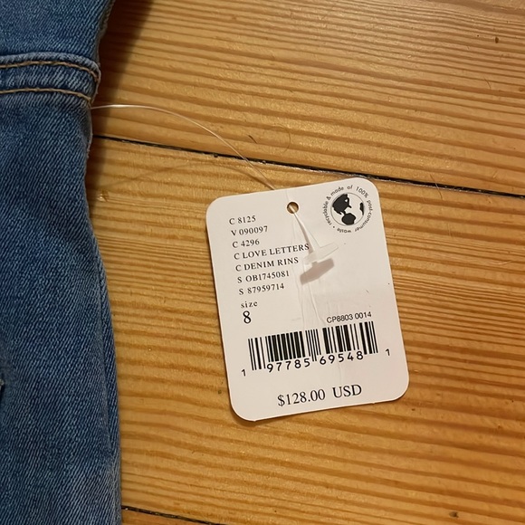 NWT FREE PEOPLE CRVY DENIM ROMPER - Picture 3 of 7